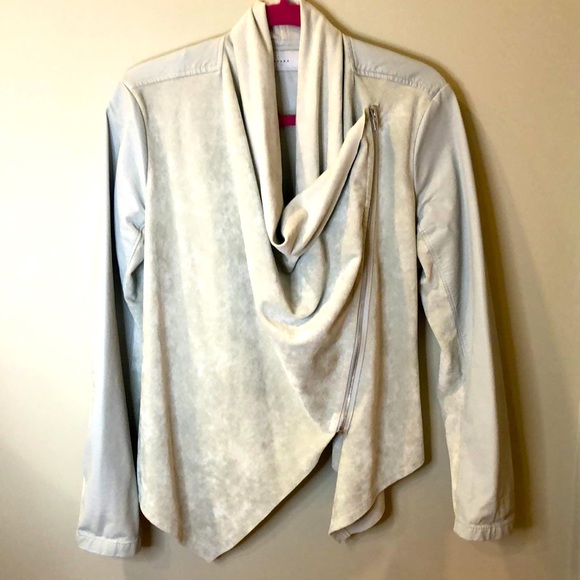 Blank NYC faux leather suede M jacket grey - Picture 3 of 6